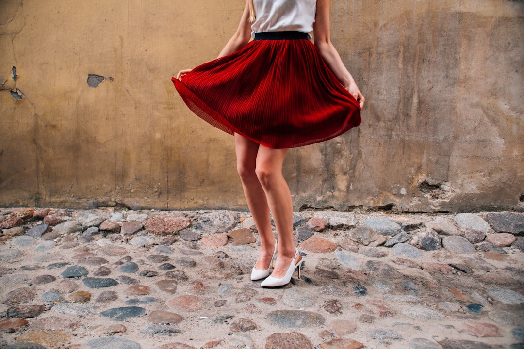 Photo asymmetric skirt